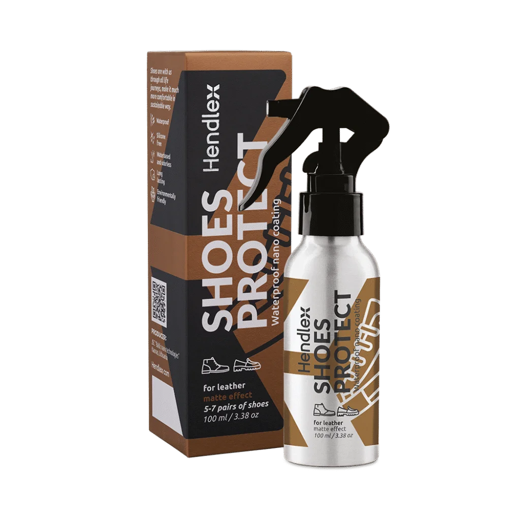 Hendlex Shoes Protect Leather Matte Effect nano zaštita za kožnu obuću protiv vode, prljavštine i mrlja.